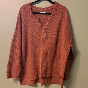 Sonoma Warm Terracotta Knit Sweater